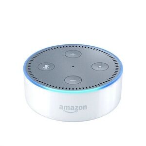 Amazon Echo Dot - White (2020), no box, has cords!